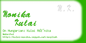 monika kulai business card